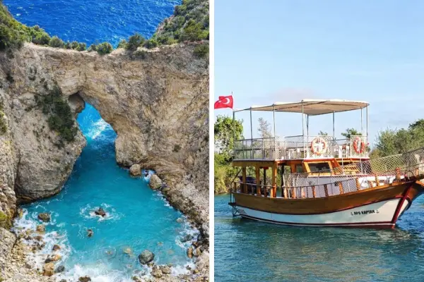 Морская прогулка в Газипаше к Делик Дениз (Бухта Короля): спокойный relax-круиз, уединённые бухты, купание в кристально чистом море и обед на борту. Бронирование без предоплаты.